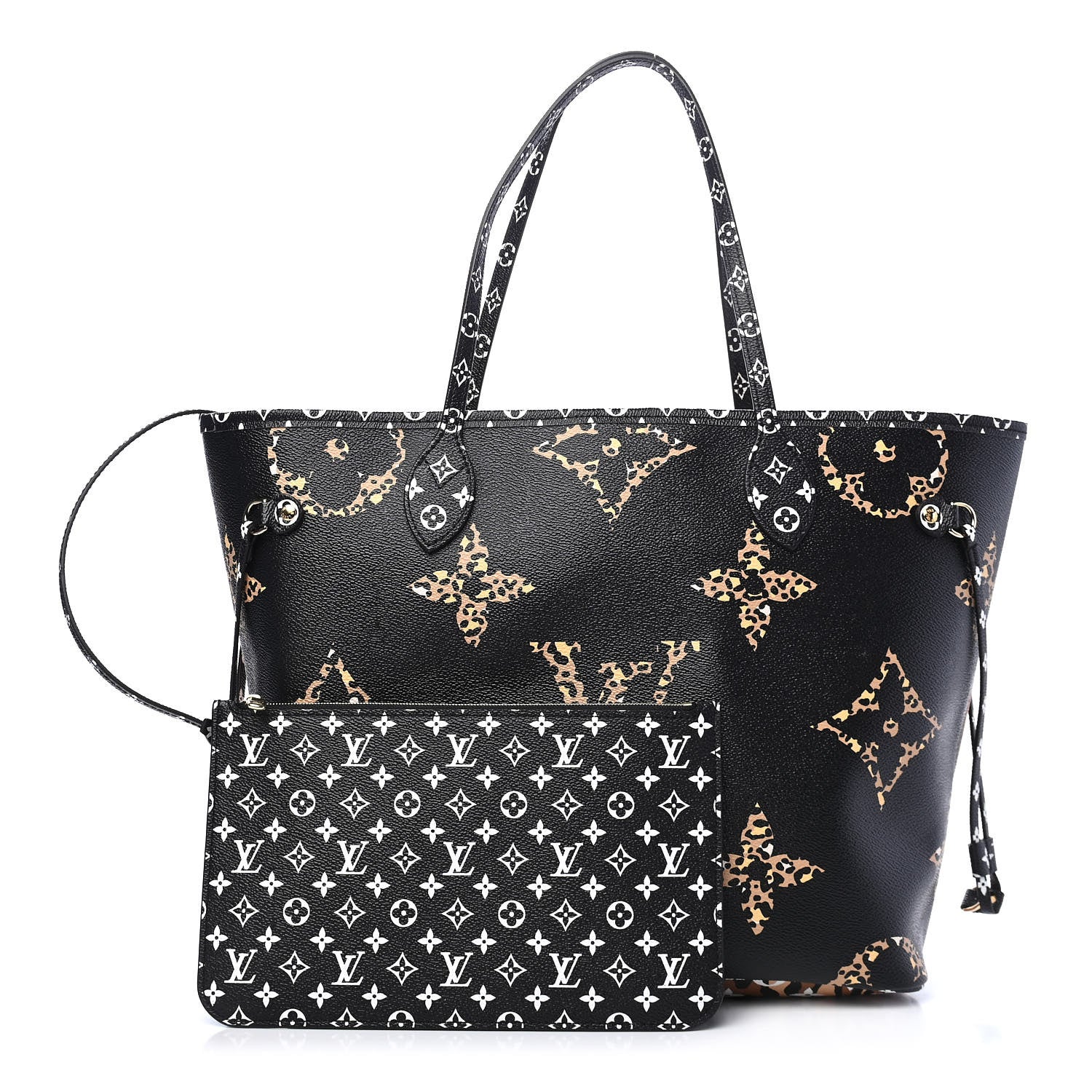 Louis Vuitton Monogram Giant Jungle Neverfull MM Black 1 of 7