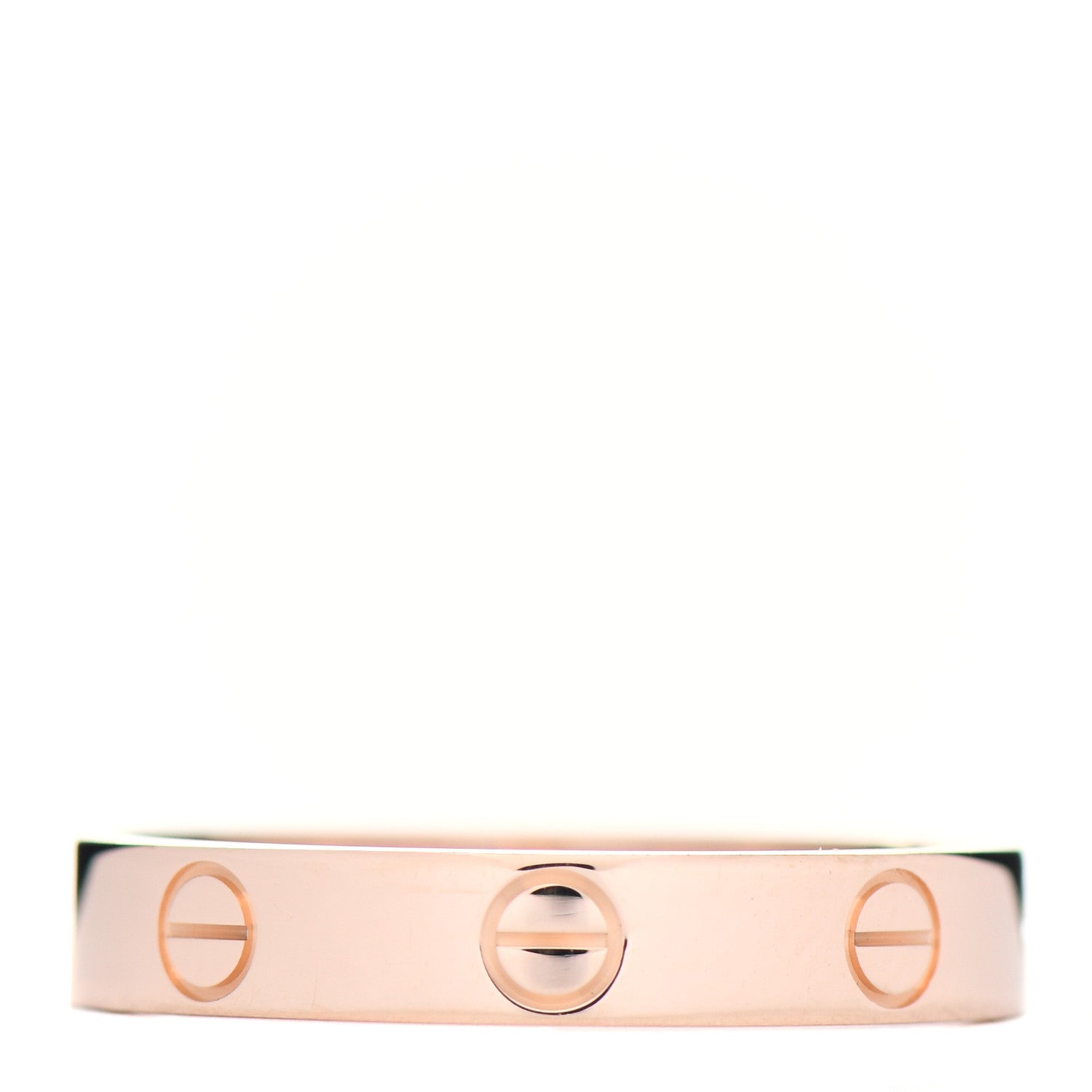 Cartier 18K Pink Gold 3.5mm LOVE Wedding Band Ring 56 7.75 3 of 5