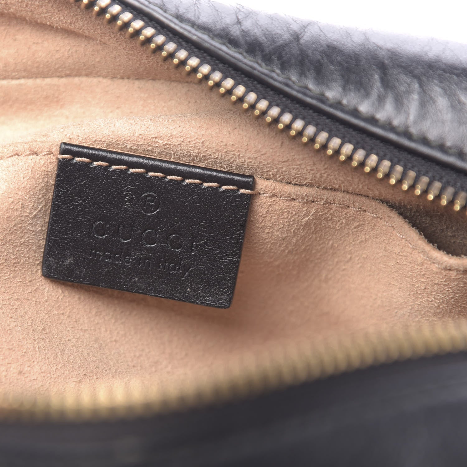 Gucci Calfskin Matelasse Small GG Marmont Chain Shoulder Bag Black 6 of 17