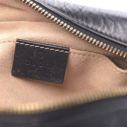 Gucci Calfskin Matelasse Small GG Marmont Chain Shoulder Bag Black 6 of 17