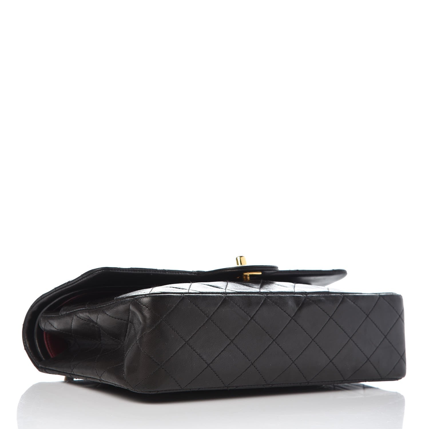Chanel Lambskin Quilted Medium Double Flap Black 5 of 12