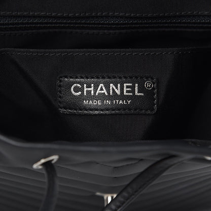 Chanel Calfskin Chevron Quilted Large Urban Spirit Backpack Black 6 of 17
