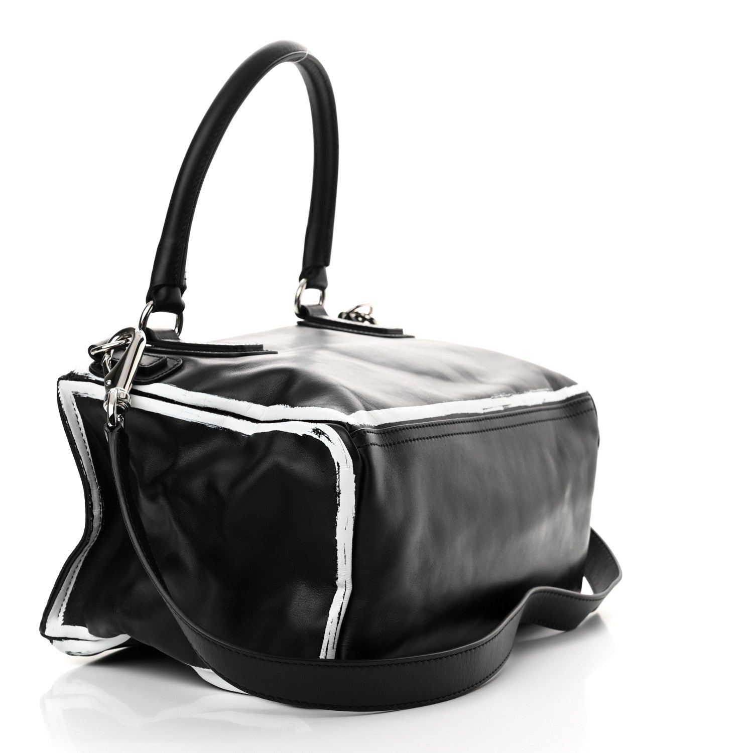 Givenchy Calfskin Medium Logo Pandora Black 3 of 12