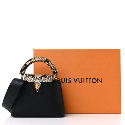 Louis Vuitton Taurillon Snakeskin Mini Capucines Black 12 of 12