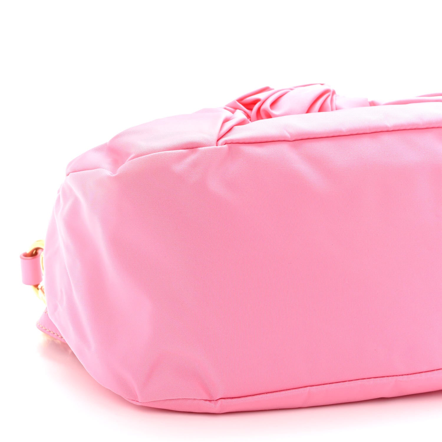 Prada Tessuto Nylon Fiocco Bow Shoulder Bag Begonia 7 of 9