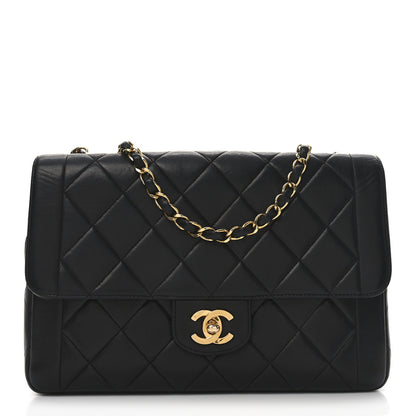 Chanel Lambskin Quilted Medium Single Flap Black 1 of 11