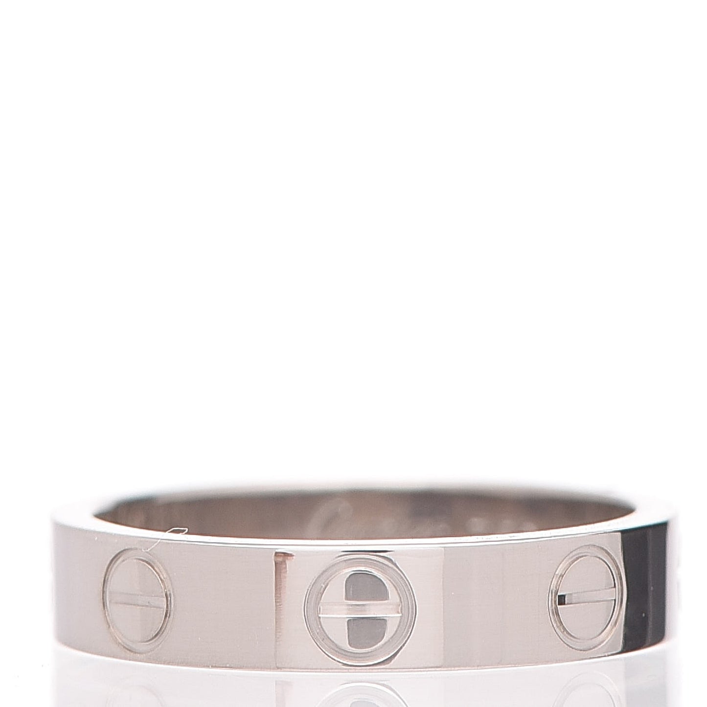 18K White Gold 3.5mm LOVE Wedding Band Ring 47 4