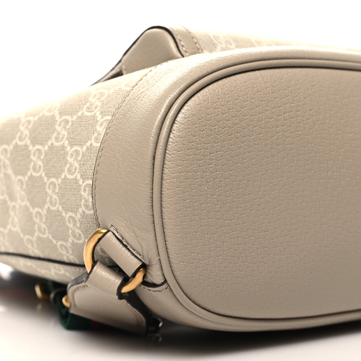 am Azalea Calfskin Retro Interlocking G Buckle Backpack Beige Mystic White