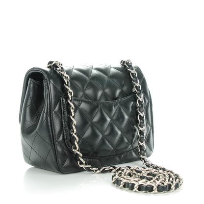 Chanel Lambskin Quilted Mini Square Flap Black 3 of 7