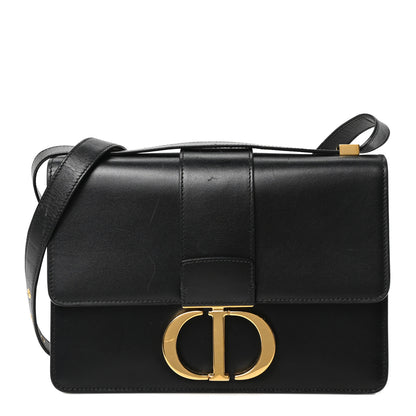 Christian Dior Smooth Calfskin 30 Montaigne Flap Bag Black 1 of 9
