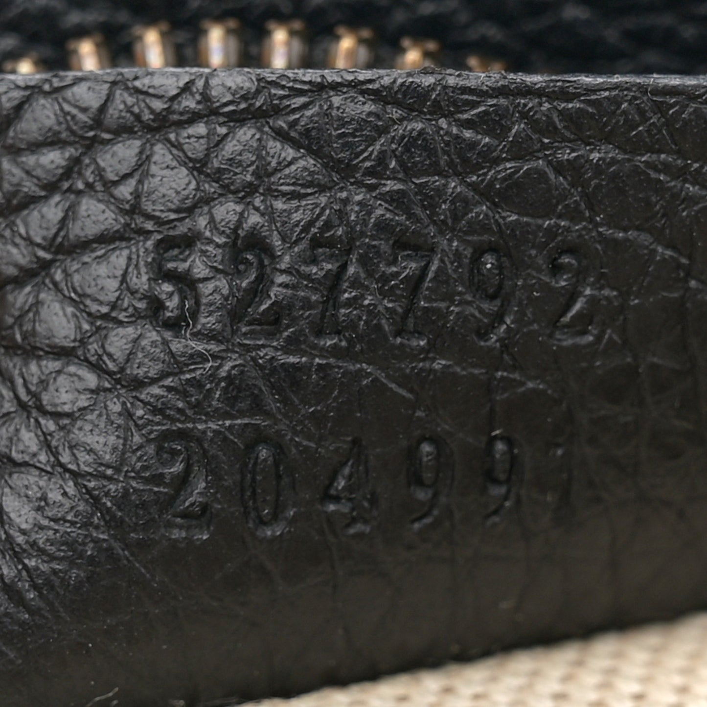 Grained Calfskin Small Logo Belt Bag Black