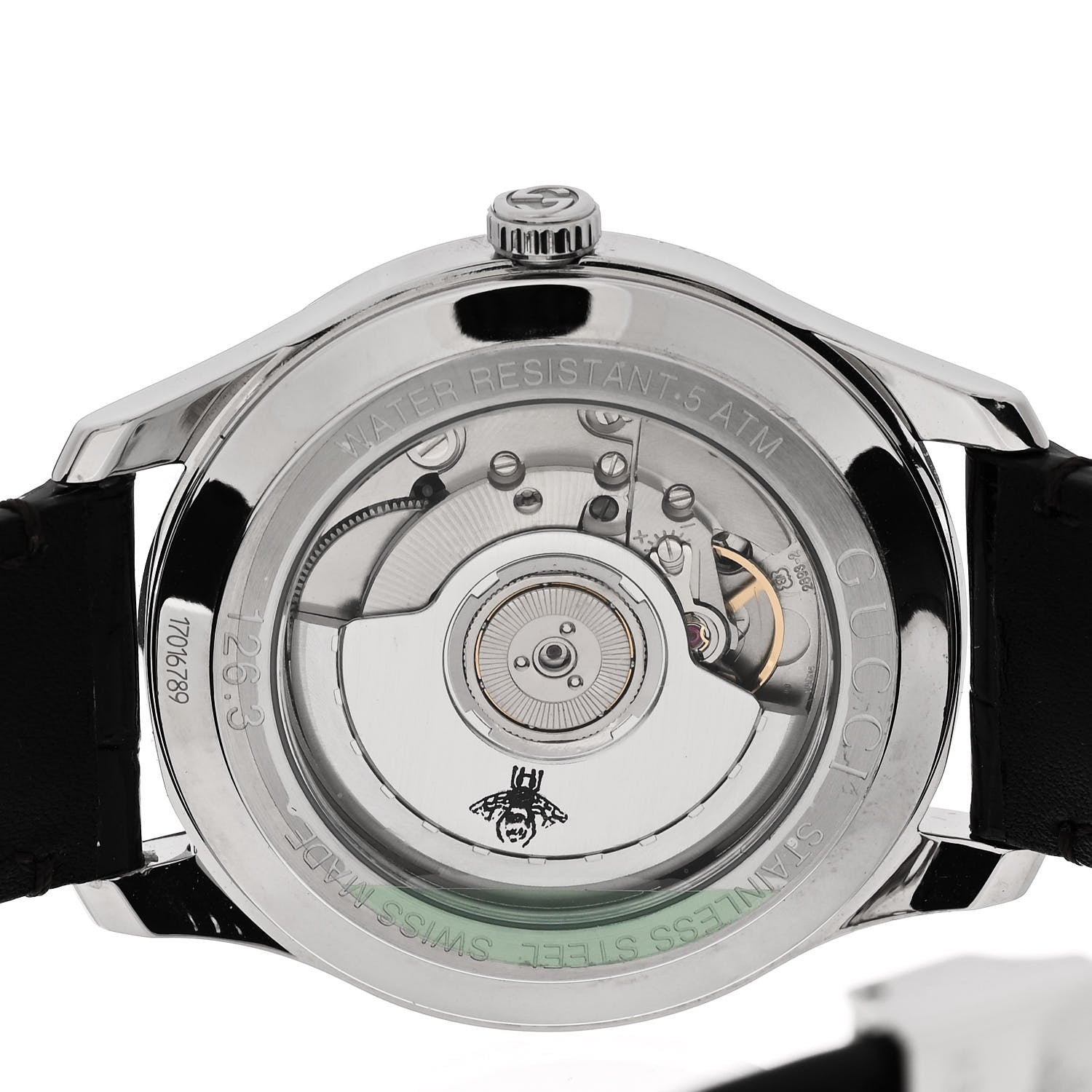 Gucci Stainless Steel Alligator 40mm G-Timeless Snake Hand Automatic Watch 4 of 5
