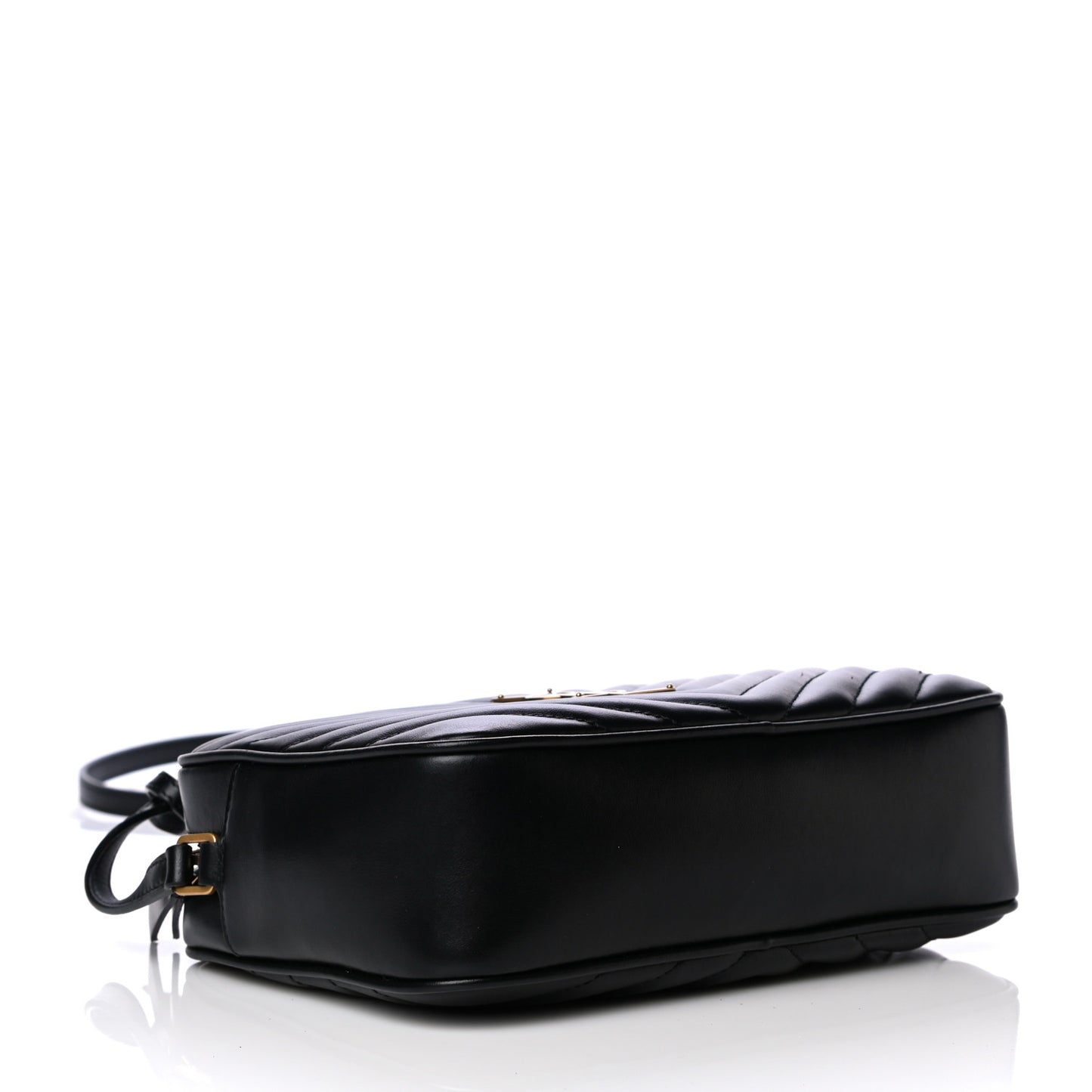 Calfskin Matelasse Monogram Lou Camera Bag Black