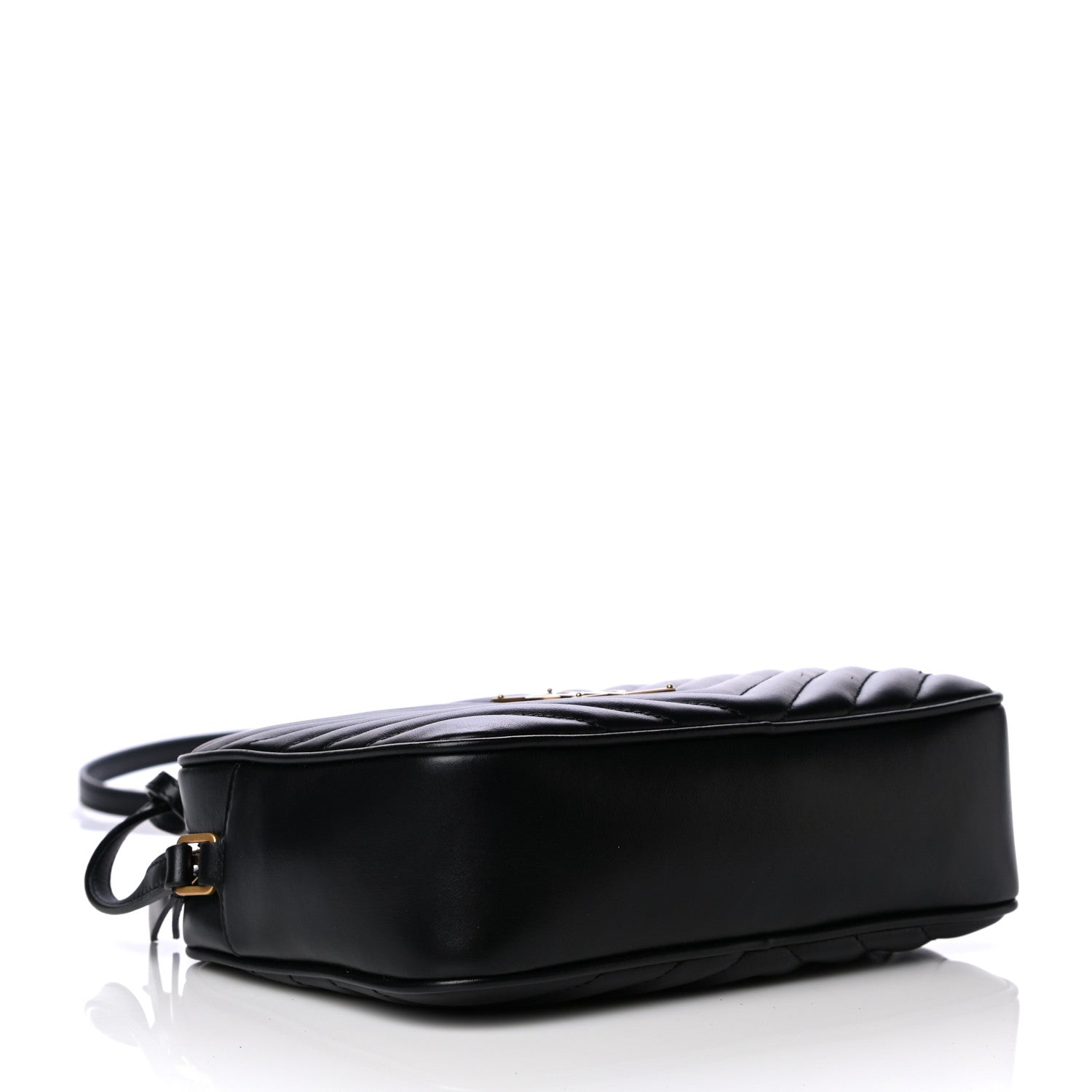 Saint Laurent Calfskin Matelasse Monogram Lou Camera Bag Black 4 of 10