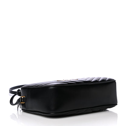 Saint Laurent Calfskin Matelasse Monogram Lou Camera Bag Black 4 of 10