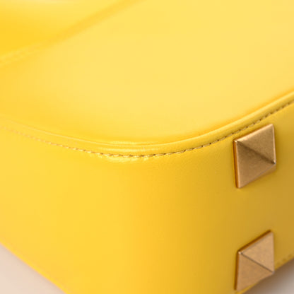 Valentino Garavani Nappa Stud Sign Hobo Bright Lemon 6 of 14