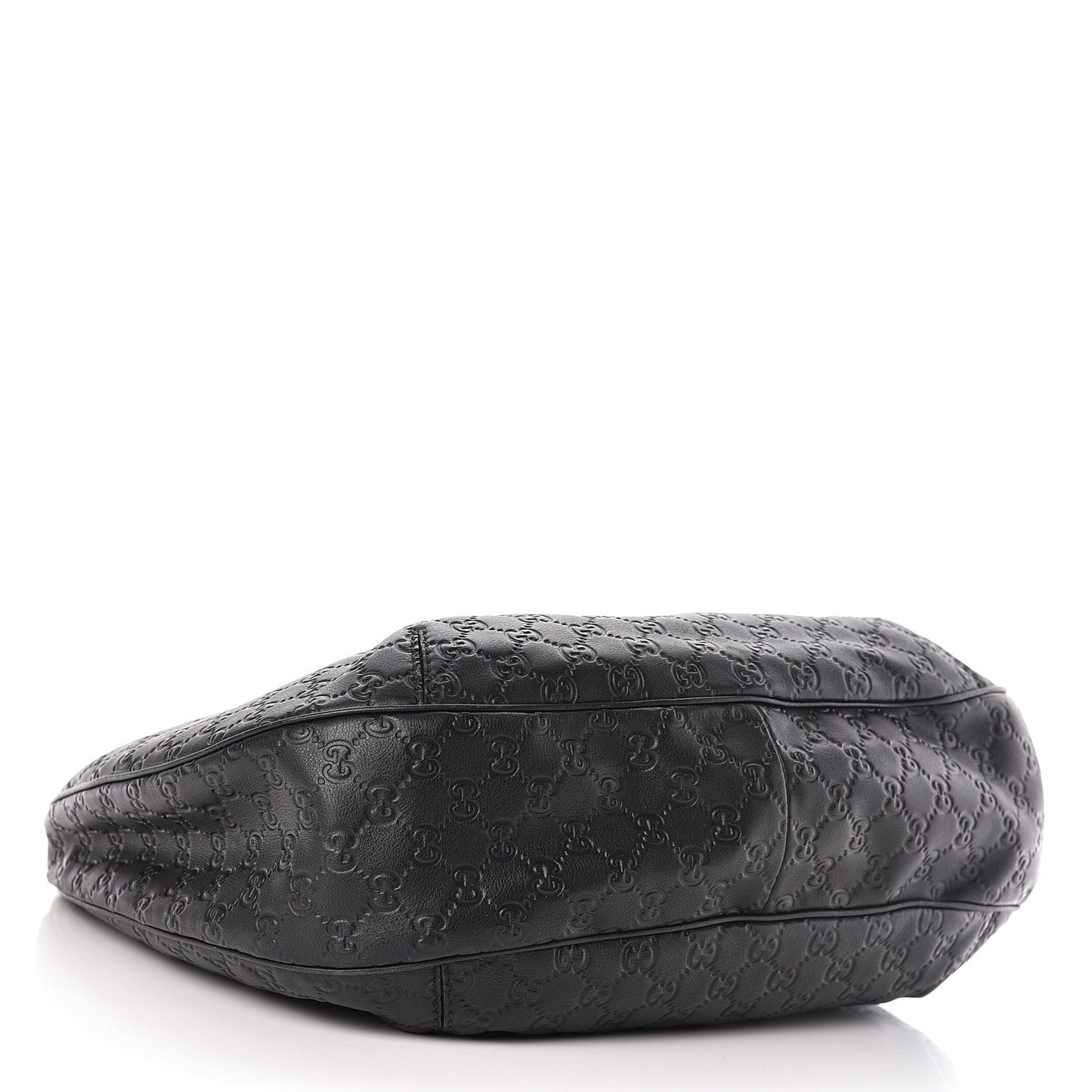 Guccissima Large New Ladies Web Hobo Black