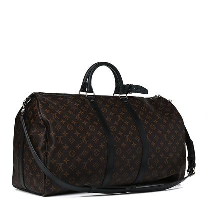 Louis Vuitton Monogram Macassar Keepall Bandouliere 55 3 of 11