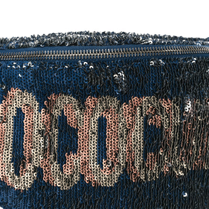 Chanel Sequin Coco Cuba Waist Bag Fanny Pack Blue Pink 15 of 19