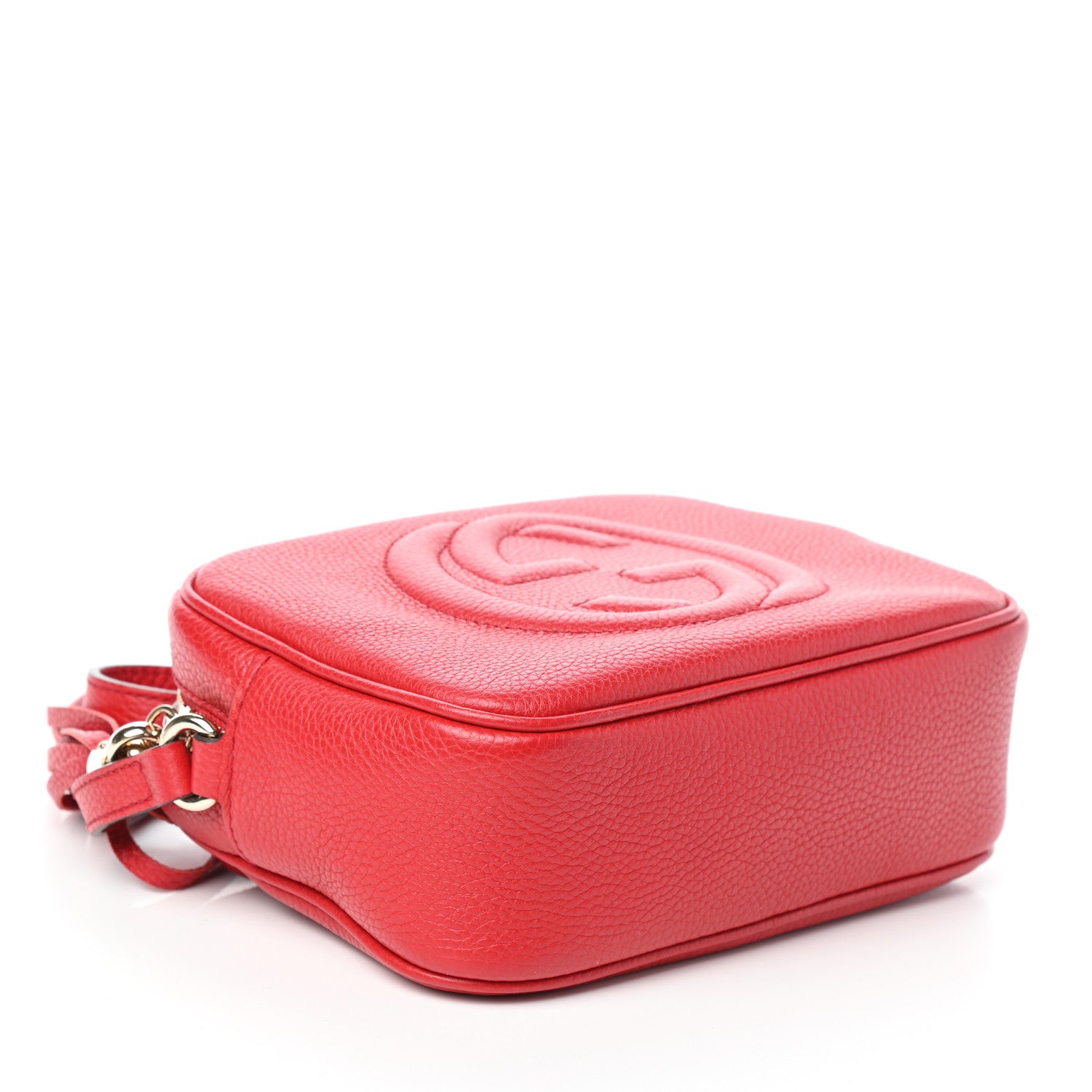 Gucci Pebbled Calfskin Small Soho Disco Bag Tabasco Red 4 of 9