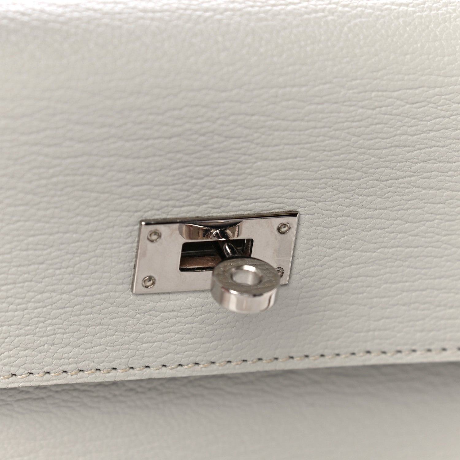 Hermes Chevre Mysore Kelly Longue Wallet Gris Perle 11 of 16