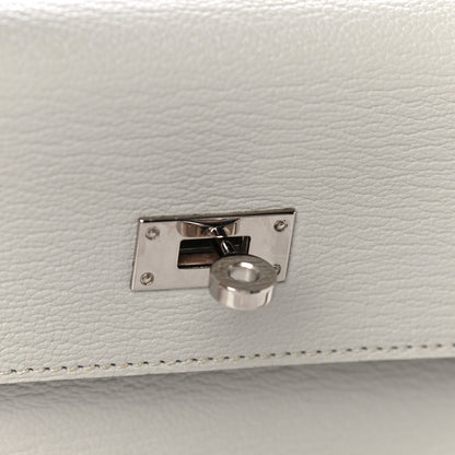 Hermes Chevre Mysore Kelly Longue Wallet Gris Perle 11 of 16