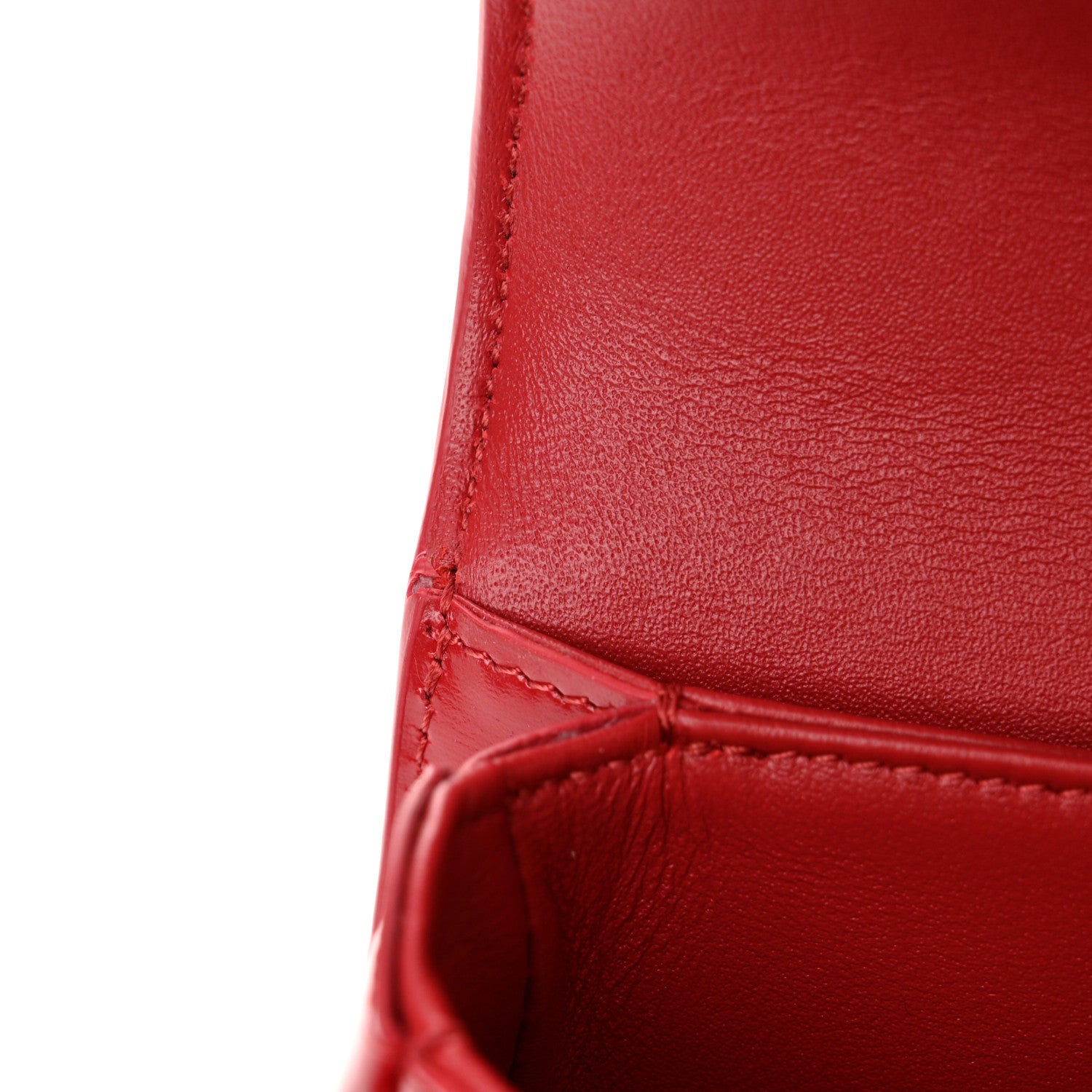 Celine Shiny Calfskin Triomphe Mini Besace Clea Red 14 of 15