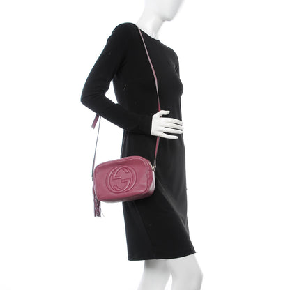 Gucci Pebbled Calfskin Small Soho Disco Bag Peonia Flower 2 of 9