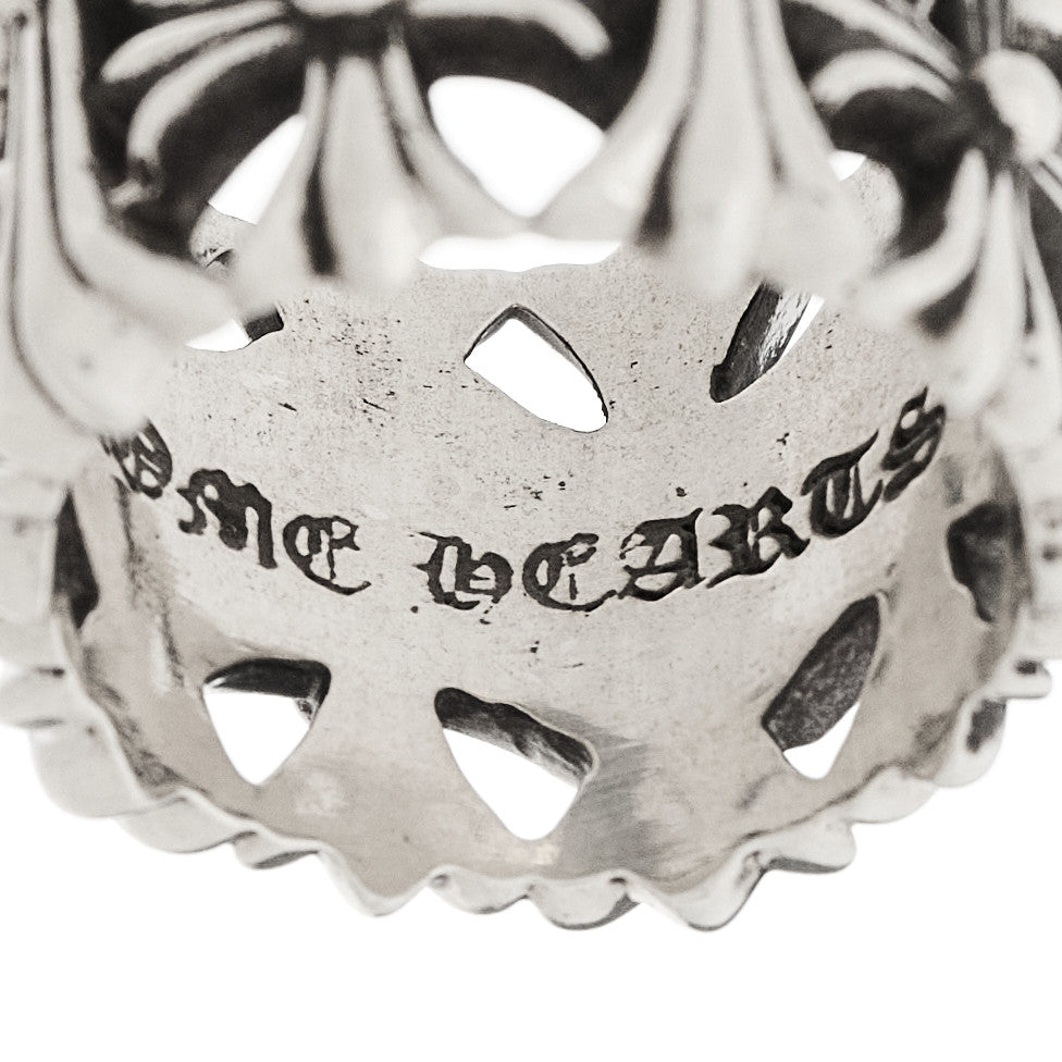 Chrome Hearts Sterling Silver Cemetery Cross Ring 54 6.75 5 of 7