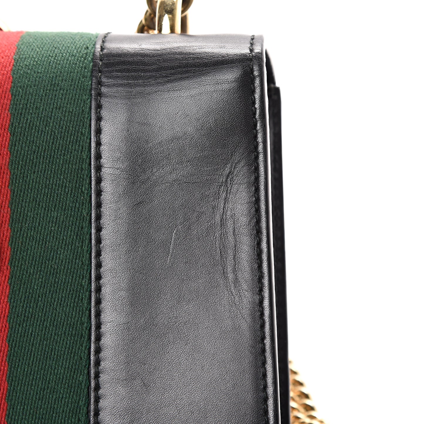 Calfskin Mini Sylvie Chain Shoulder Bag Black
