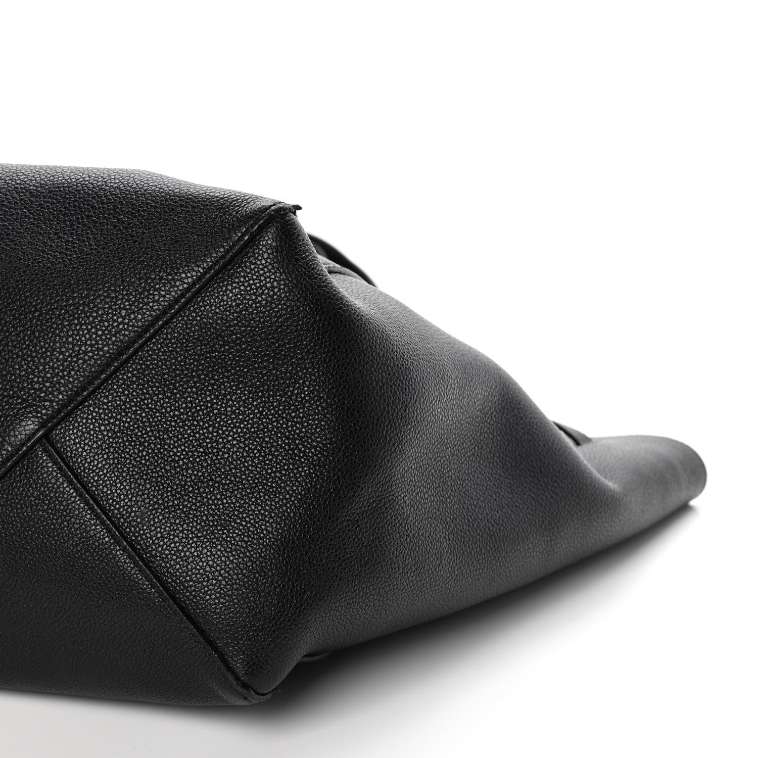 Celine Soft Grained Calfskin Small Belt Cabas Phantom Black 10 of 12