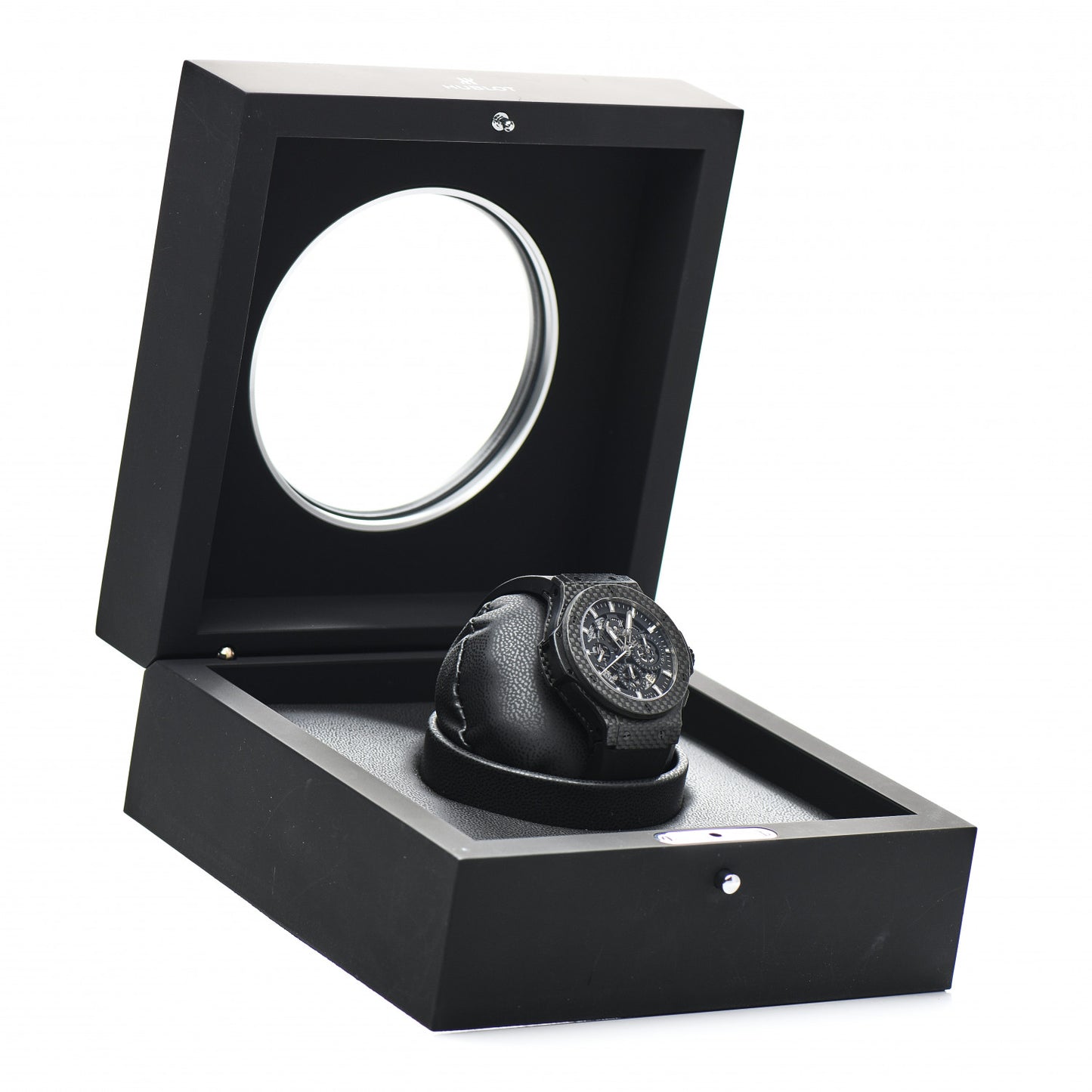 Carbon Rubber 44mm Big Bang AeroBang Black Magic Automatic Watch Black 311.QX.1124.RX