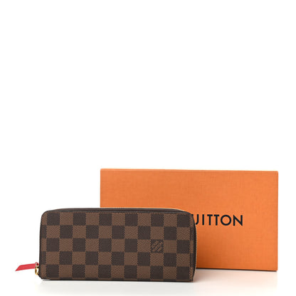Louis Vuitton Damier Ebene Clemence Wallet Cherry 7 of 7