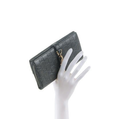 Gucci Guccissima Piston Lock Continental Wallet Grey 2 of 7