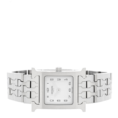 Hermes Stainless Steel 21mm Heure H Hour Quartz Watch 2 of 5