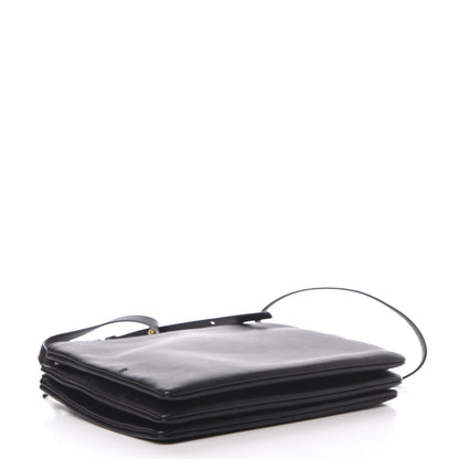 Celine Lambskin Large Trio Crossbody Bag Black 4 of 12
