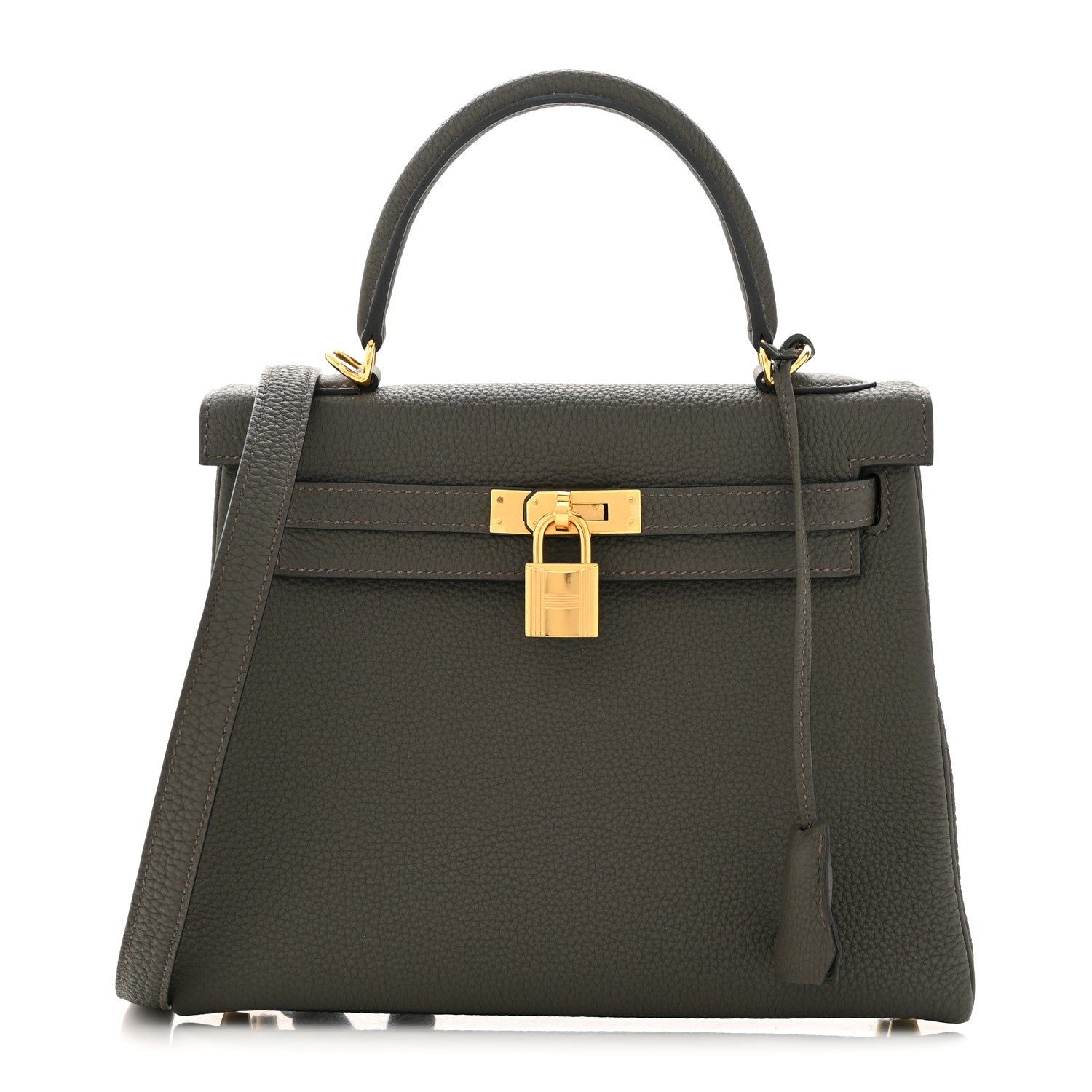 Hermes Togo Kelly Retourne 25 Vert De Gris 1 of 12
