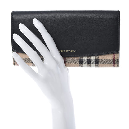 Burberry Calfskin Haymarket Check Henley Wallet Black 2 of 8