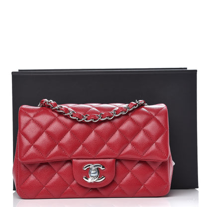 Chanel Caviar Quilted Mini Rectangular Flap Pink 10 of 10