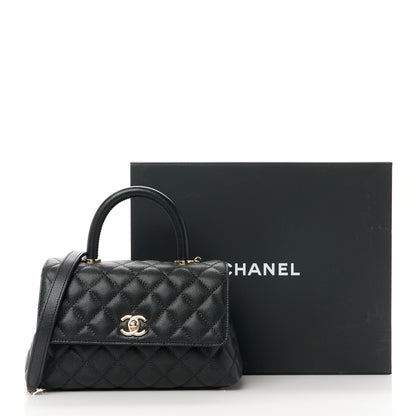 Chanel Caviar Quilted Mini Coco Handle Flap Black 12 of 12