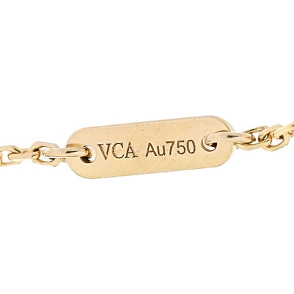 Van Cleef & Arpels 18K Yellow Gold Emerald Mini Frivole Bracelet 4 of 5