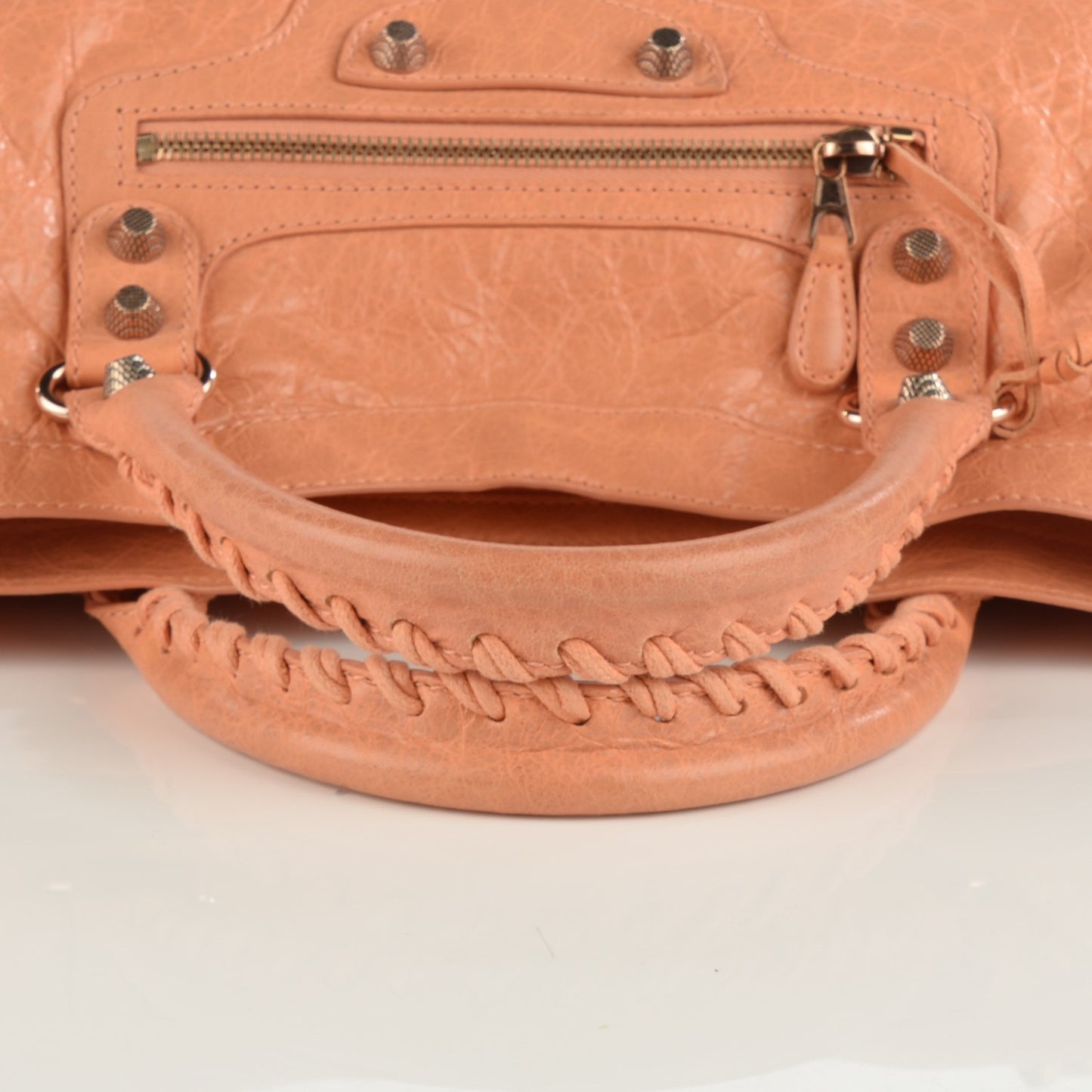 Agneau Giant 12 Rose Gold Hardware City Rose Blush