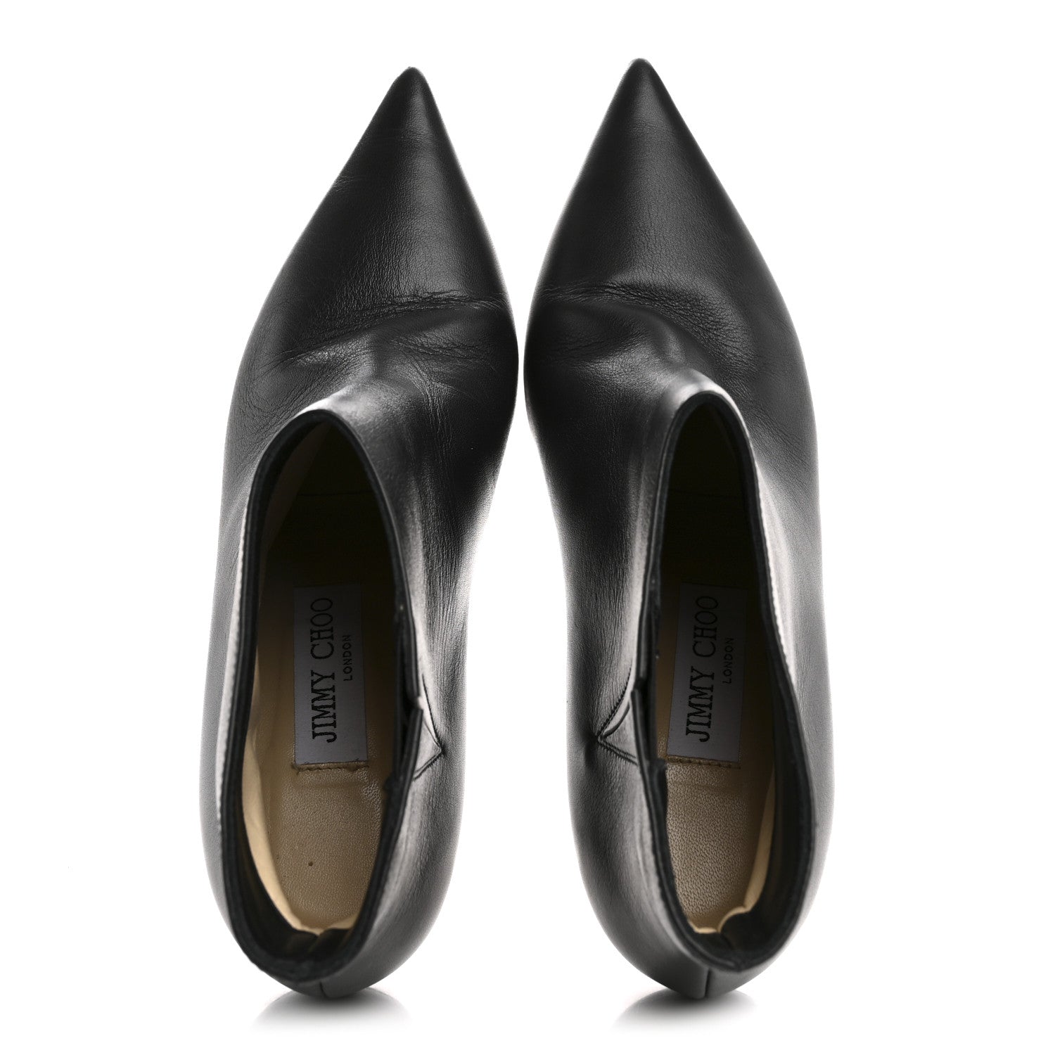 Jimmy Choo Smooth Calfskin Marinda 65 Ankle Booties 36.5 Black 2 of 8