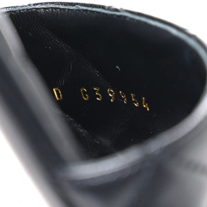 Chanel Shiny Goatskin Quilted CC Mules Sandals 40 Black 10 of 11
