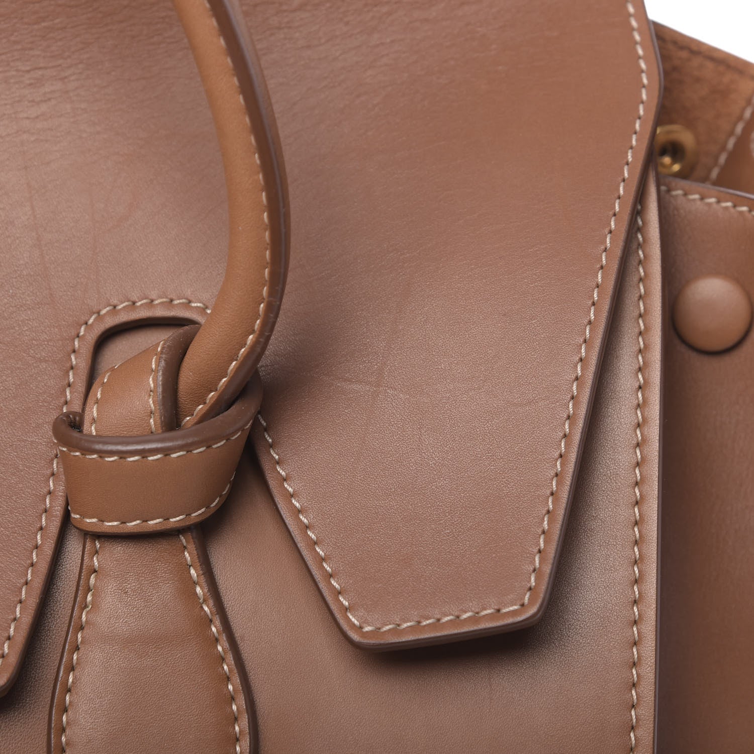 Celine Natural Calfskin Mini Tie Knot Tote Tan 9 of 12