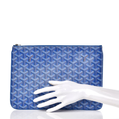 Goyard Goyardine Senat Pochette MM Sky Blue 2 of 8