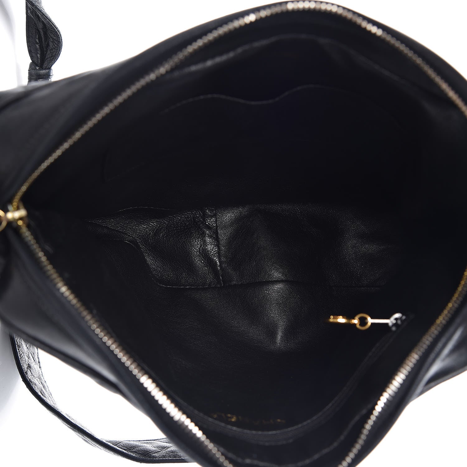 Chanel Lambskin Quilted Tassel Flap Camera Case Black 5 of 13