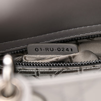 Christian Dior Lambskin Cannage Small My ABCDior Lady Dior Grey 7 of 8