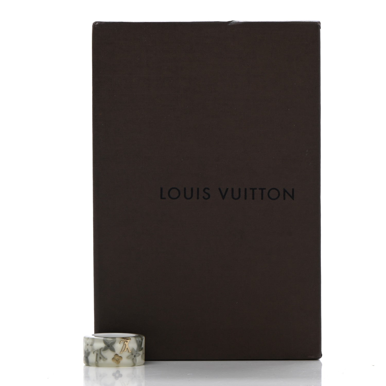 Louis Vuitton Resin Monogram Farandole Ring M Grey 7 5 of 5