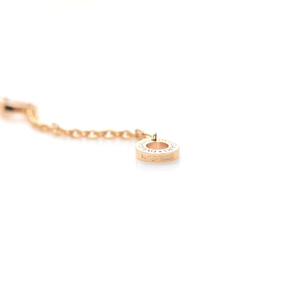 Bulgari 18K Rose Gold White Ceramic B.Zero1 Pendant Necklace 5 of 6